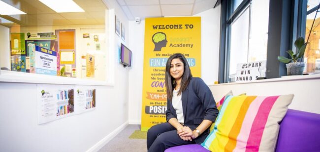 2 Mital Thanki at their premises on Melton Road, Leicester