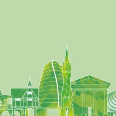 Green placeholder Events and News image