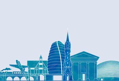 Light blue Skyline placeholder Events and News image