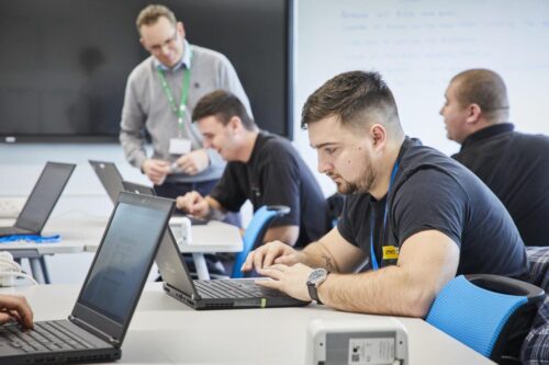 MTI students working