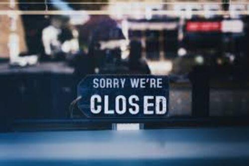 Sorry closed sign