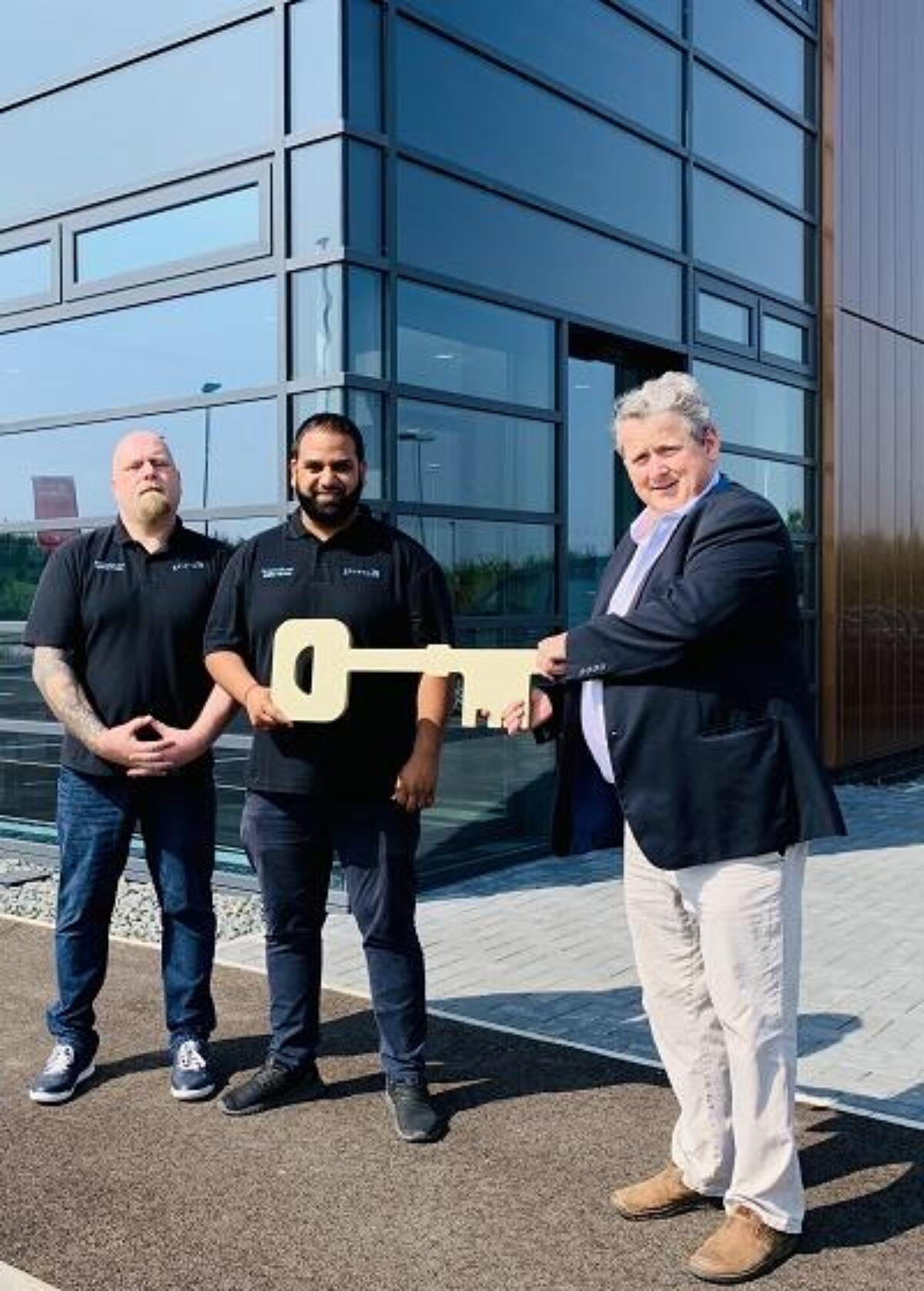 New office tenants with key