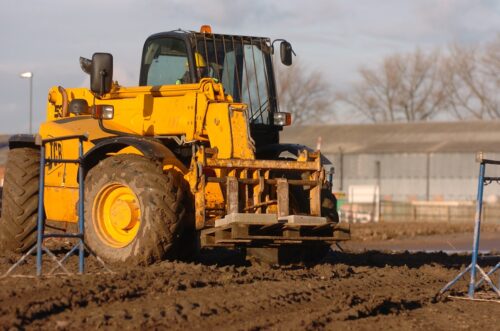 Construction Plant on building site